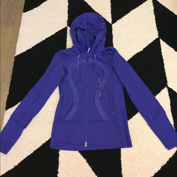 lululemon athletica Jackets & Blazers - Lululemon Stride Jacket in Blue / Purple w hood